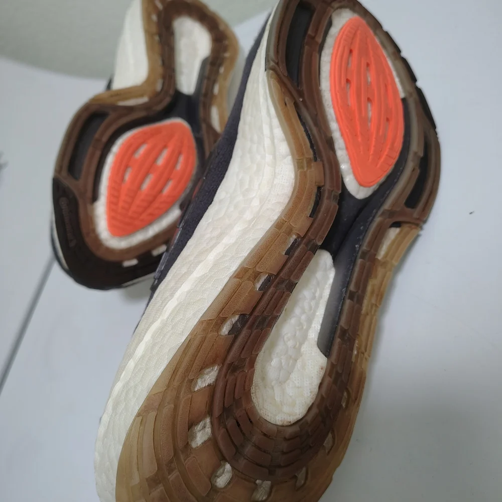 adidas Athletic Shoes with Orange and Brown Accents - Picture 6 of 7